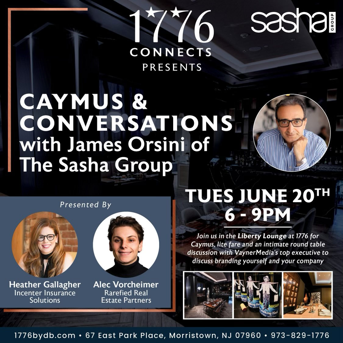 CAYMUS & Conversations with James Orsini of The Sasha Group