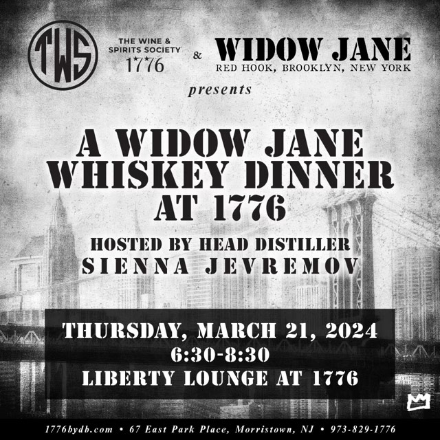 Widow Jane Whiskey Dinner March 21, 2024